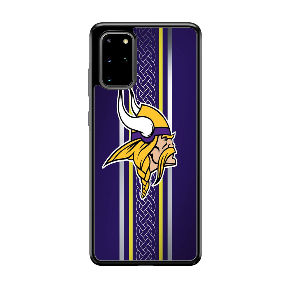 NFL Minnesota Vikings 001 Samsung Galaxy S20 Plus Case-Phone Case-Rubber Black (2D Case)-Altracase
