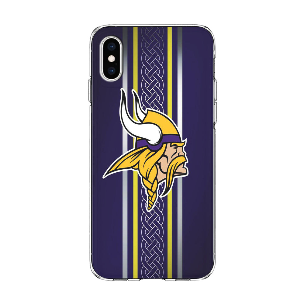 NFL Minnesota Vikings 001 iPhone Xs Case-Phone Case-Clear Soft Case-Altracase