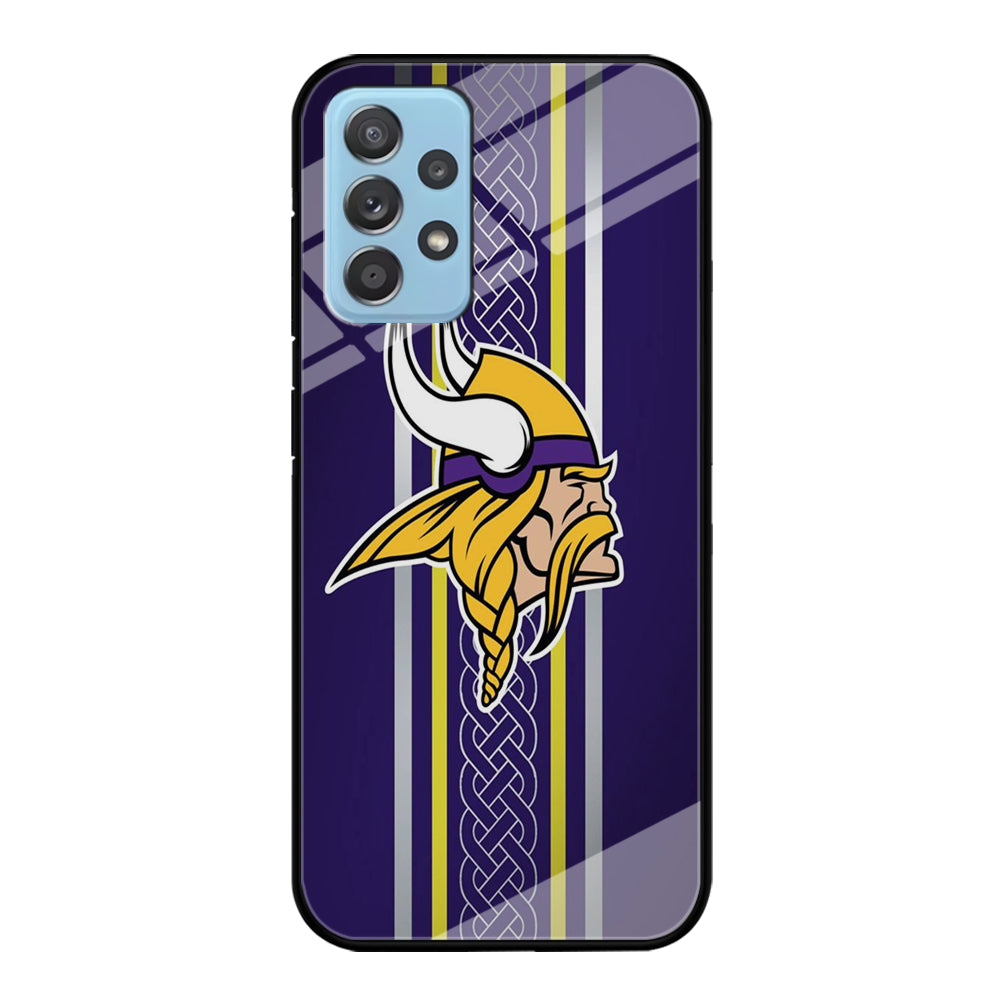 NFL Minnesota Vikings 001 Samsung Galaxy A72 Case-Phone Case-Tempered Glass Case-Altracase