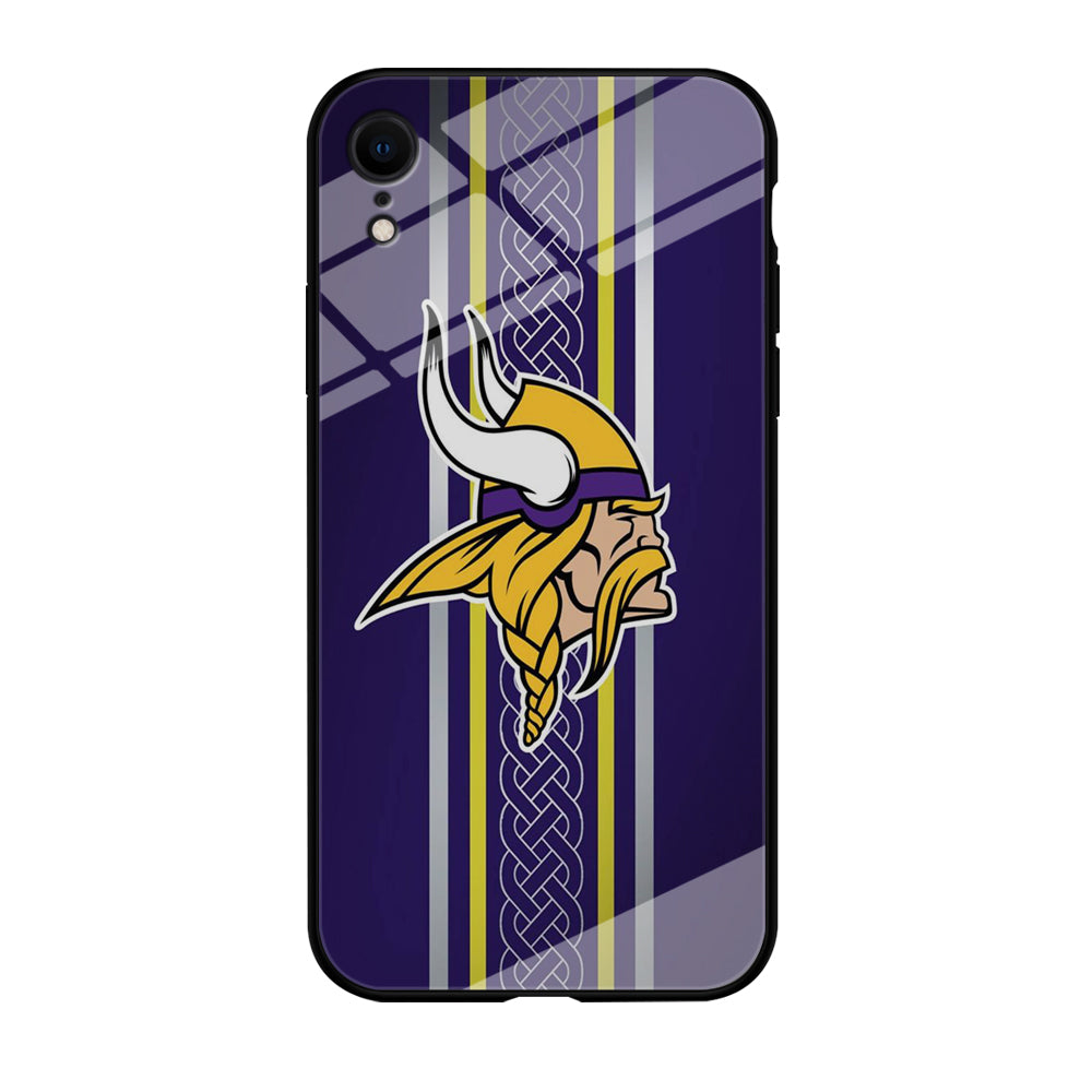 NFL Minnesota Vikings 001 iPhone XR Case-Phone Case-Tempered Glass Case-Altracase