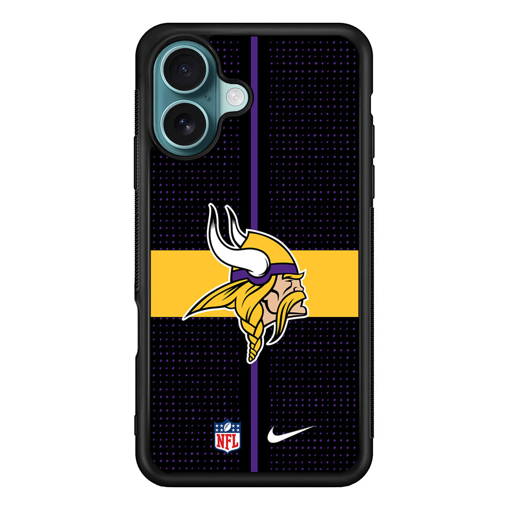 NFL Minnesota Vikings Dot Nike iPhone 16 Plus Case - Altracase