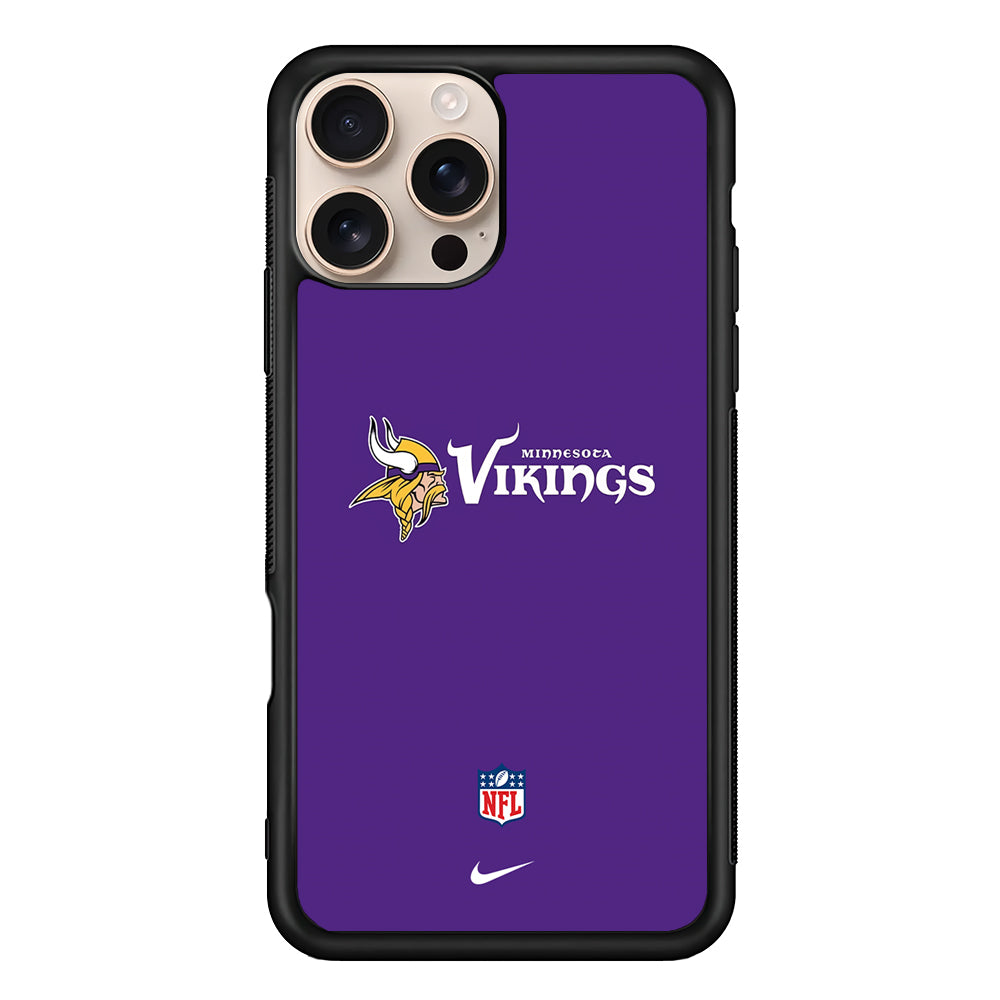 NFL Minnesota Vikings Purple Nike iPhone 16 Pro Case - Altracase