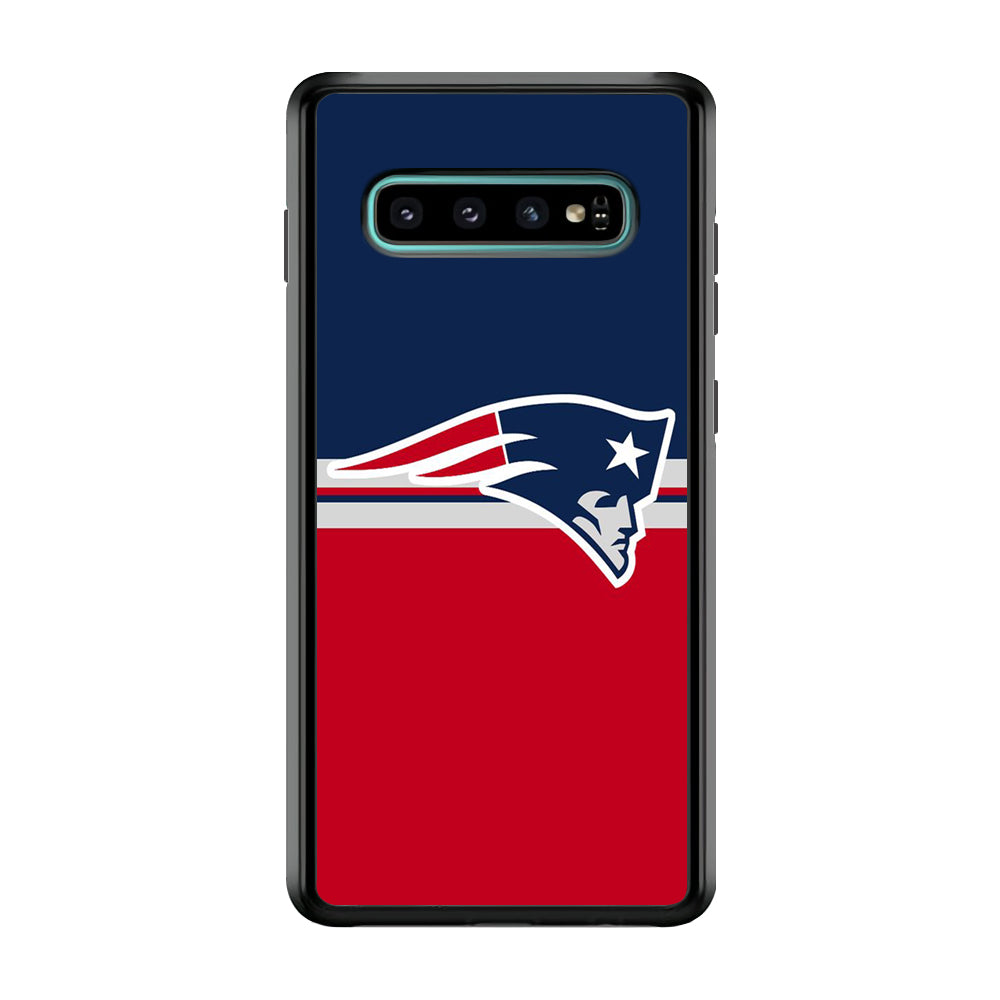 NFL New England Patriots 001 Samsung Galaxy S10 Case-Phone Case-Rubber Black (2D Case)-Altracase