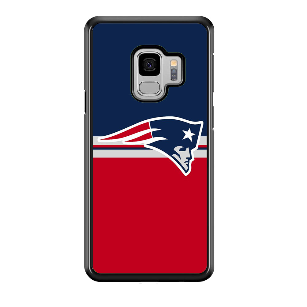 NFL New England Patriots 001 Samsung Galaxy S9 Case-Phone Case-Rubber Black (2D Case)-Altracase