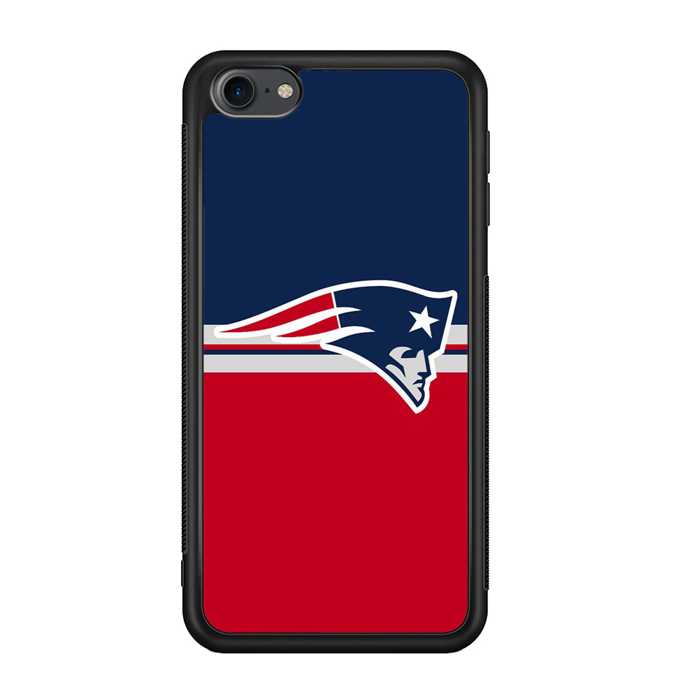 NFL New England Patriots 001 iPod Touch 6 Case-Phone Case-Rubber White (2D Case)-Altracase