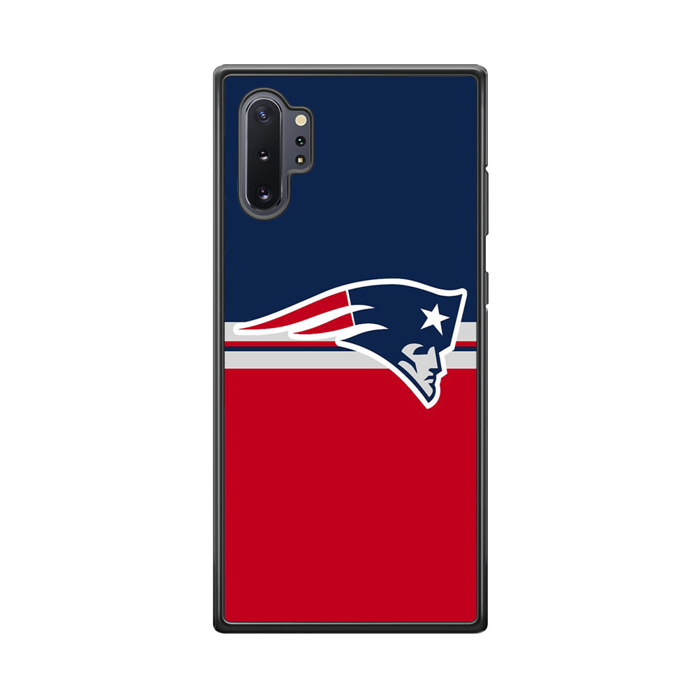 NFL New England Patriots 001 Samsung Galaxy Note 10 Plus Case-Phone Case-Rubber Black (2D Case)-Altracase