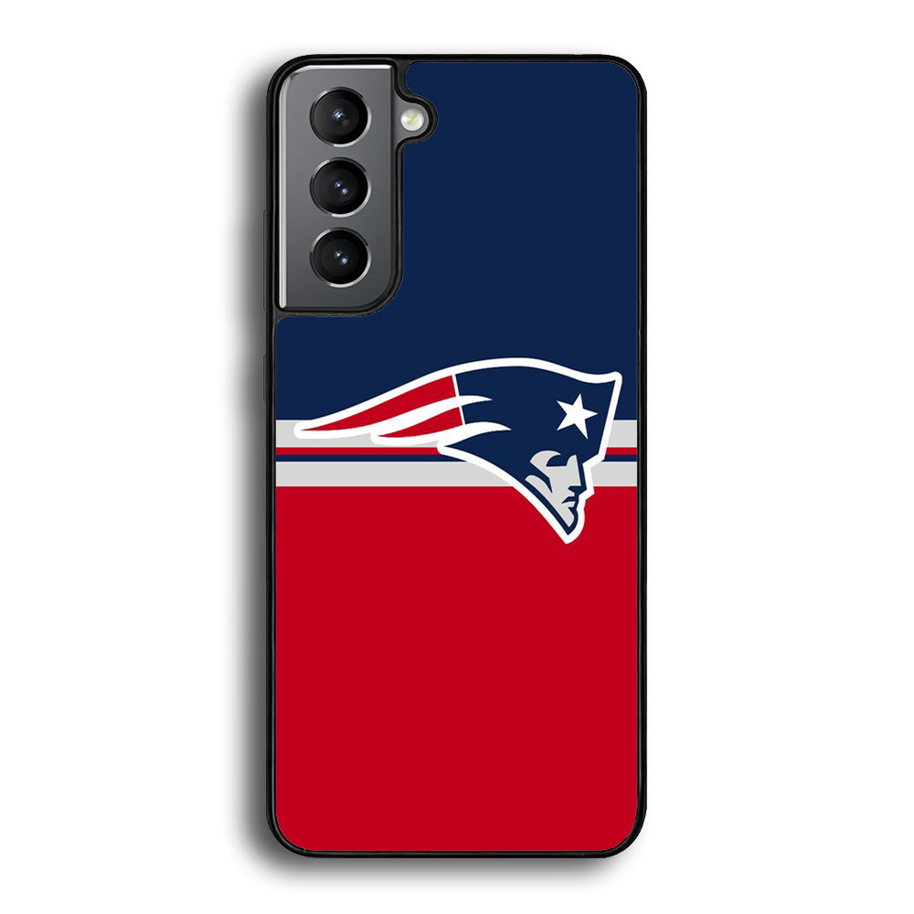 NFL New England Patriots 001 Samsung Galaxy S24 Case-Phone Case-Rubber Black (2D Case)-Altracase