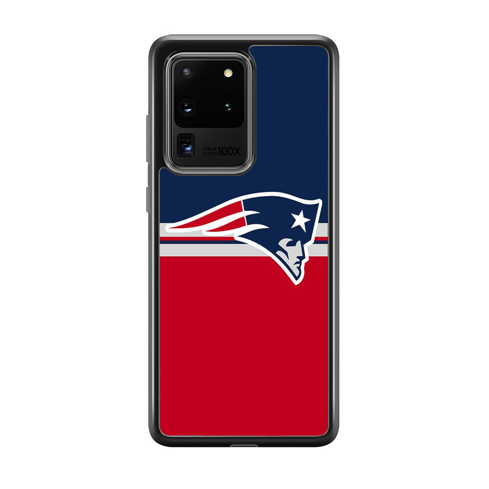 NFL New England Patriots 001 Samsung Galaxy S20 Ultra Case-Phone Case-Rubber Black (2D Case)-Altracase