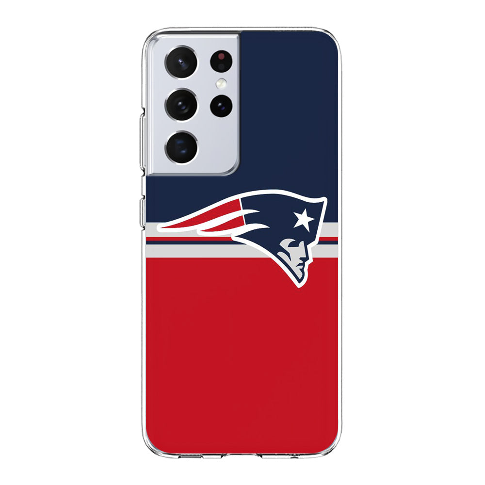 NFL New England Patriots 001 Samsung Galaxy S24 Ultra Case-Phone Case-Clear Soft Case-Altracase