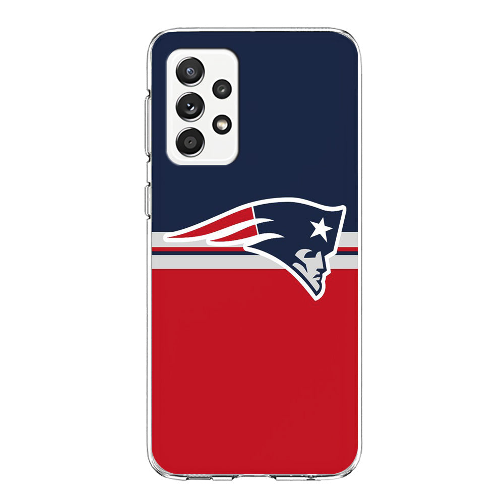 NFL New England Patriots 001 Samsung Galaxy A72 Case-Phone Case-Clear Soft Case-Altracase
