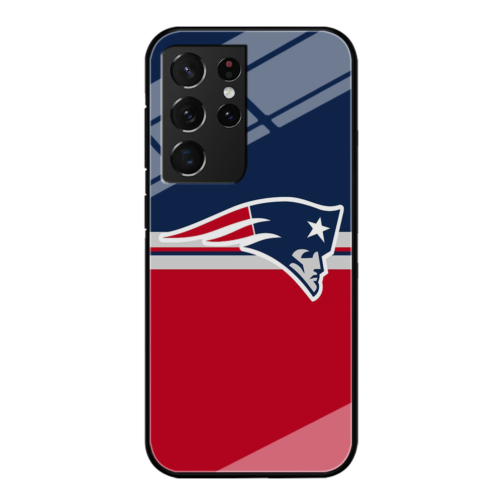 NFL New England Patriots 001 Samsung Galaxy S23 Ultra Case-Phone Case-Tempered Glass Case-Altracase