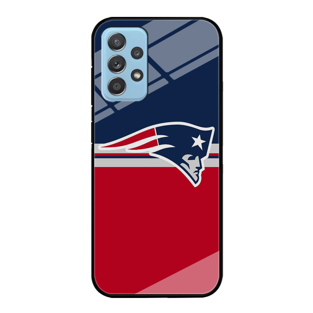 NFL New England Patriots 001 Samsung Galaxy A72 Case-Phone Case-Tempered Glass Case-Altracase