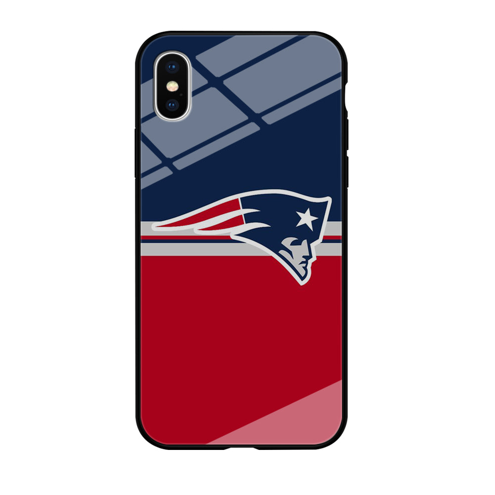 NFL New England Patriots 001 iPhone Xs Case-Phone Case-Tempered Glass Case-Altracase