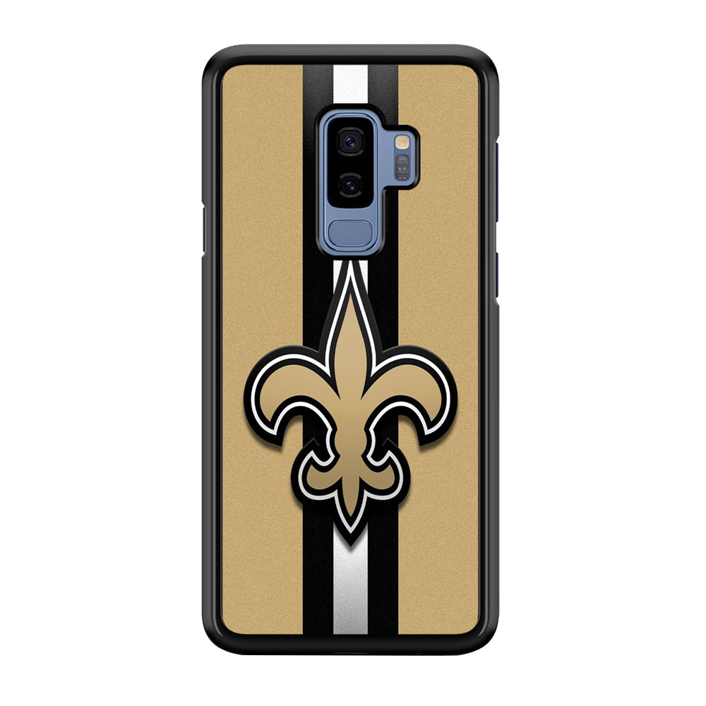 NFL New Orleans Saints 001 Samsung Galaxy S9 Plus Case-Phone Case-Rubber Black (2D Case)-Altracase