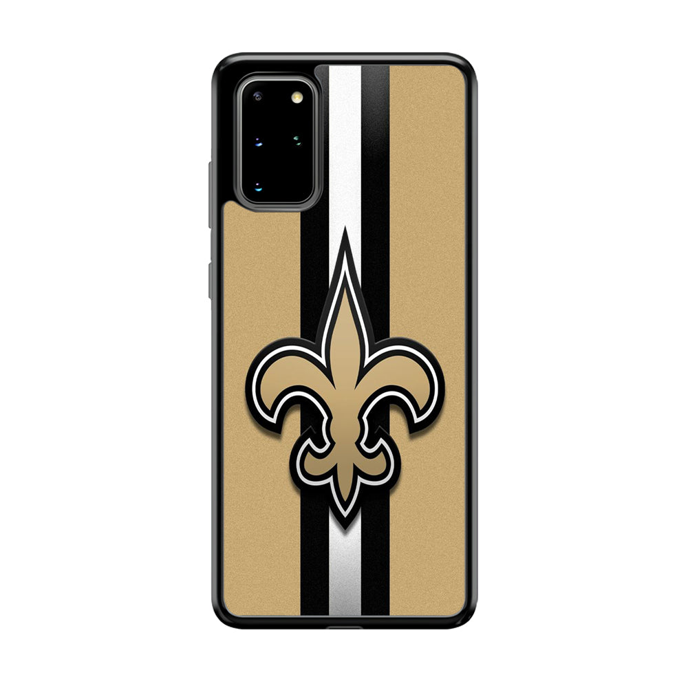 NFL New Orleans Saints 001 Samsung Galaxy S20 Plus Case-Phone Case-Rubber Black (2D Case)-Altracase