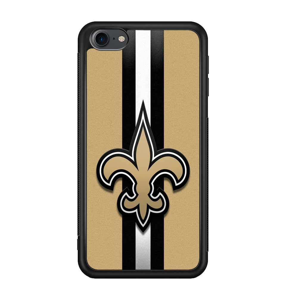 NFL New Orleans Saints 001 iPod Touch 6 Case-Phone Case-Rubber White (2D Case)-Altracase