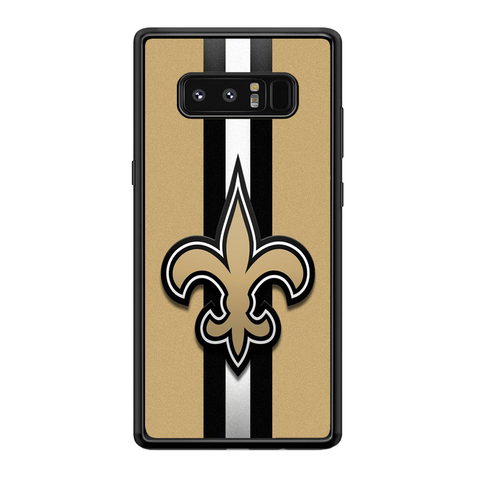 NFL New Orleans Saints 001 Samsung Galaxy Note 8 Case-Phone Case-Rubber Black (2D Case)-Altracase