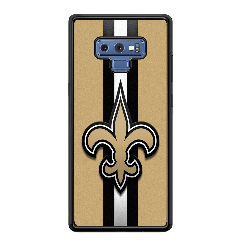 NFL New Orleans Saints 001 Samsung Galaxy Note 9 Case-Phone Case-Rubber Black (2D Case)-Altracase
