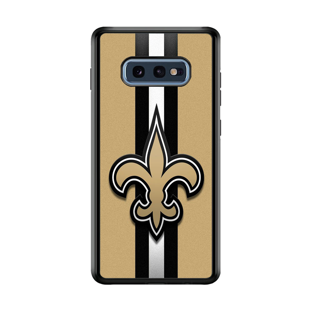 NFL New Orleans Saints 001 Samsung Galaxy S10E Case-Phone Case-Rubber Black (2D Case)-Altracase