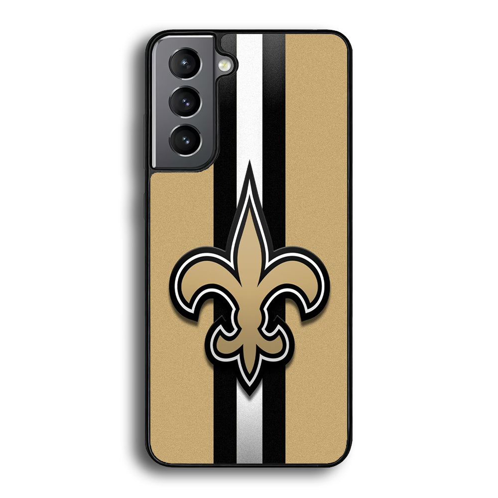 NFL New Orleans Saints 001 Samsung Galaxy S22 Plus Case-Phone Case-Rubber Black (2D Case)-Altracase