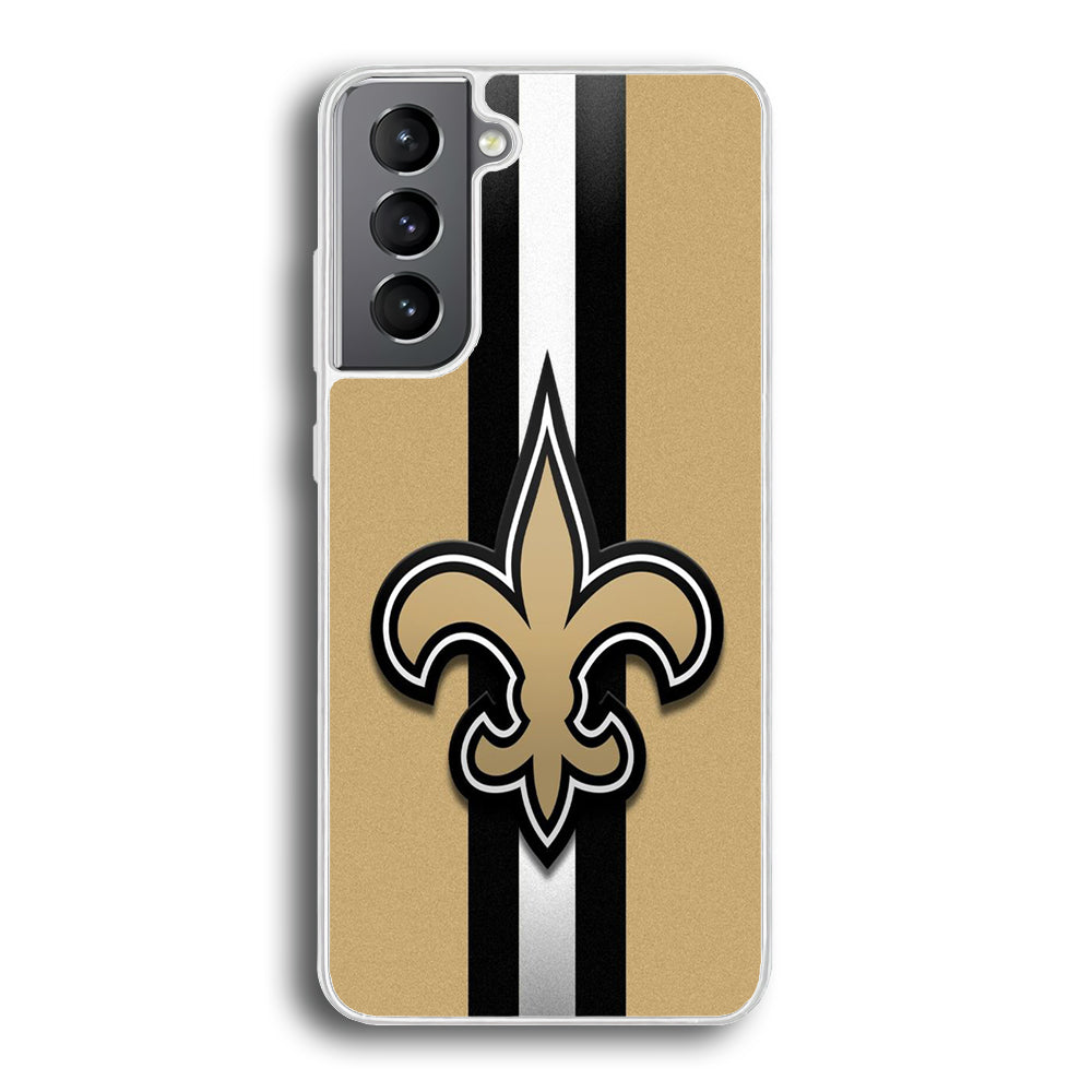 NFL New Orleans Saints 001 Samsung Galaxy S23 Plus Case-Phone Case-Rubber White (2D Case)-Altracase