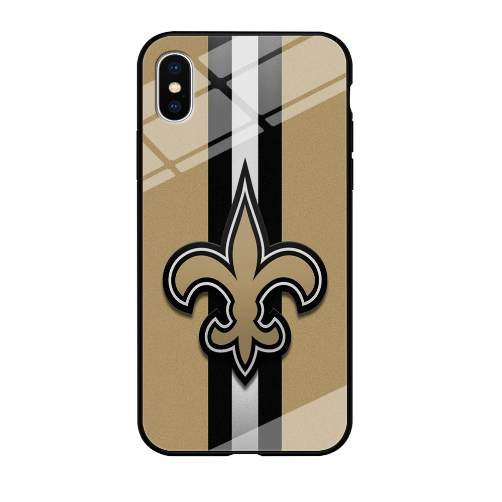 NFL New Orleans Saints 001 iPhone Xs Case-Phone Case-Tempered Glass Case-Altracase