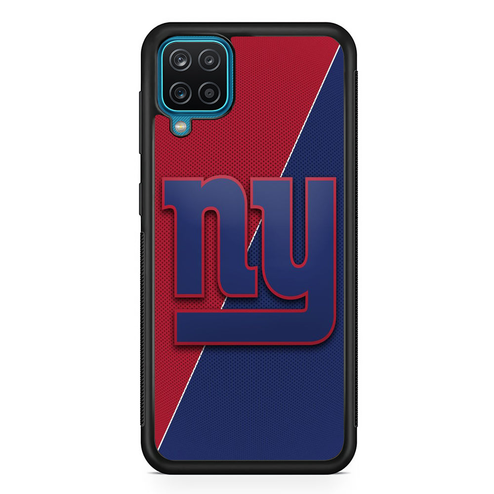 NFL New York Giants 001 Samsung Galaxy A12 Case-Phone Case-Rubber Black (2D Case)-Altracase
