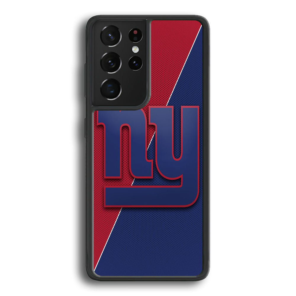 NFL New York Giants 001 Samsung Galaxy S21 Ultra Case-Phone Case-Rubber Black (2D Case)-Altracase