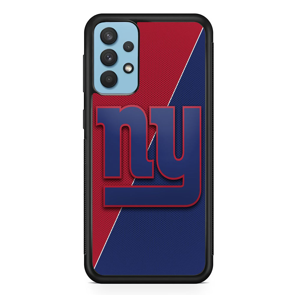NFL New York Giants 001 Samsung Galaxy A32 Case-Phone Case-Rubber Black (2D Case)-Altracase