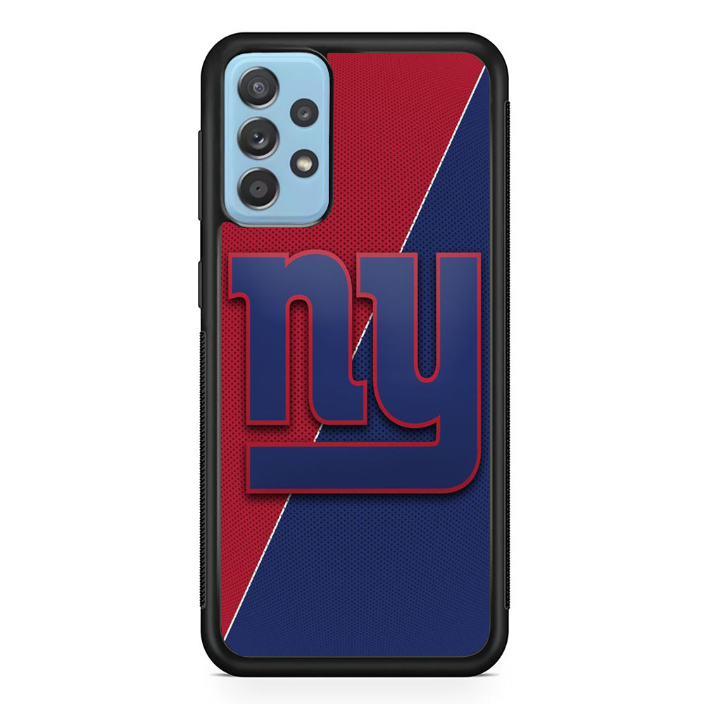 NFL New York Giants 001 Samsung Galaxy A72 Case-Phone Case-Rubber Black (2D Case)-Altracase