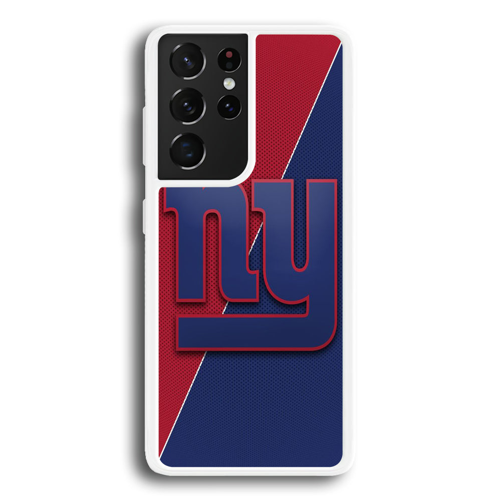 NFL New York Giants 001 Samsung Galaxy S21 Ultra Case-Phone Case-Rubber White (2D Case)-Altracase