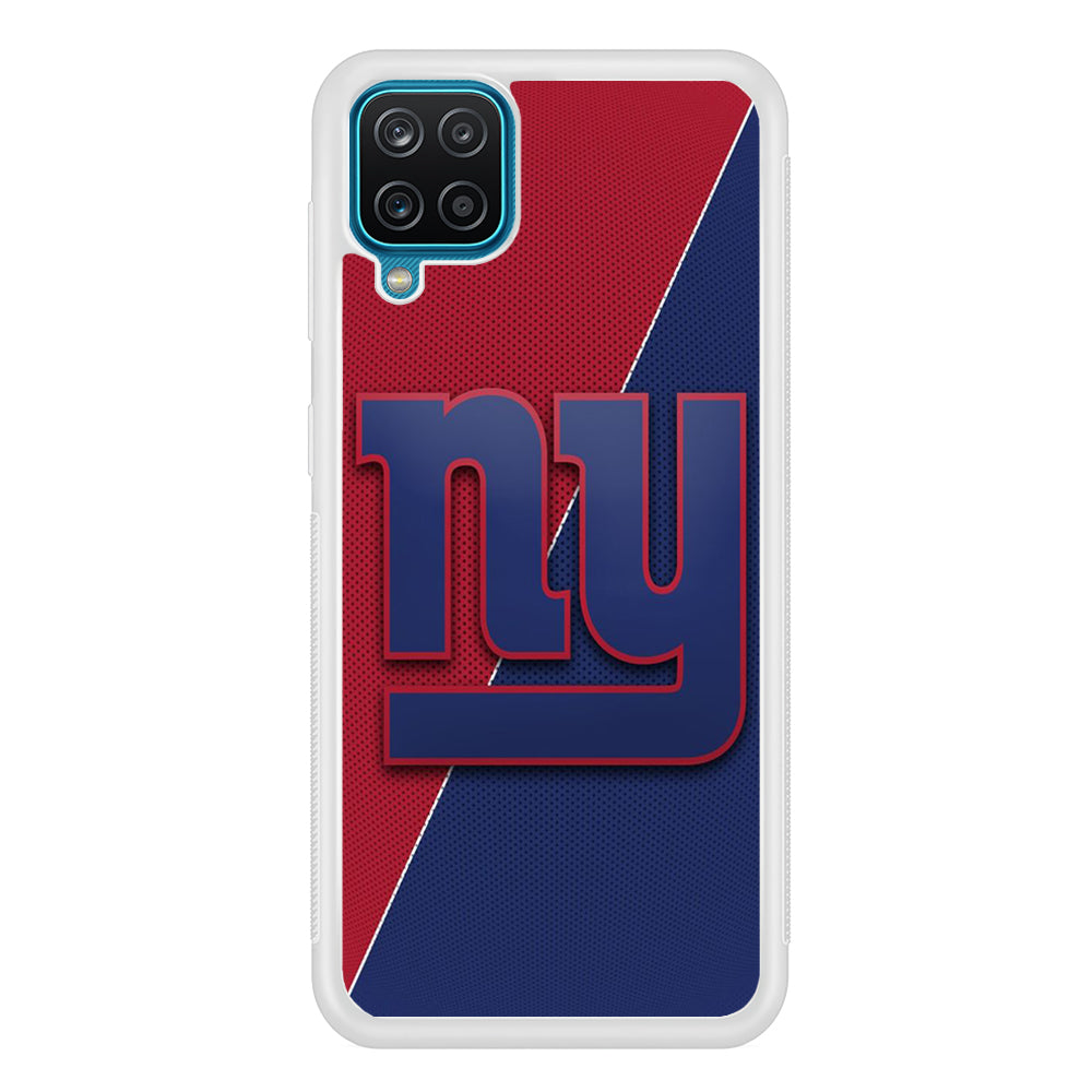 NFL New York Giants 001 Samsung Galaxy A12 Case-Phone Case-Rubber White (2D Case)-Altracase