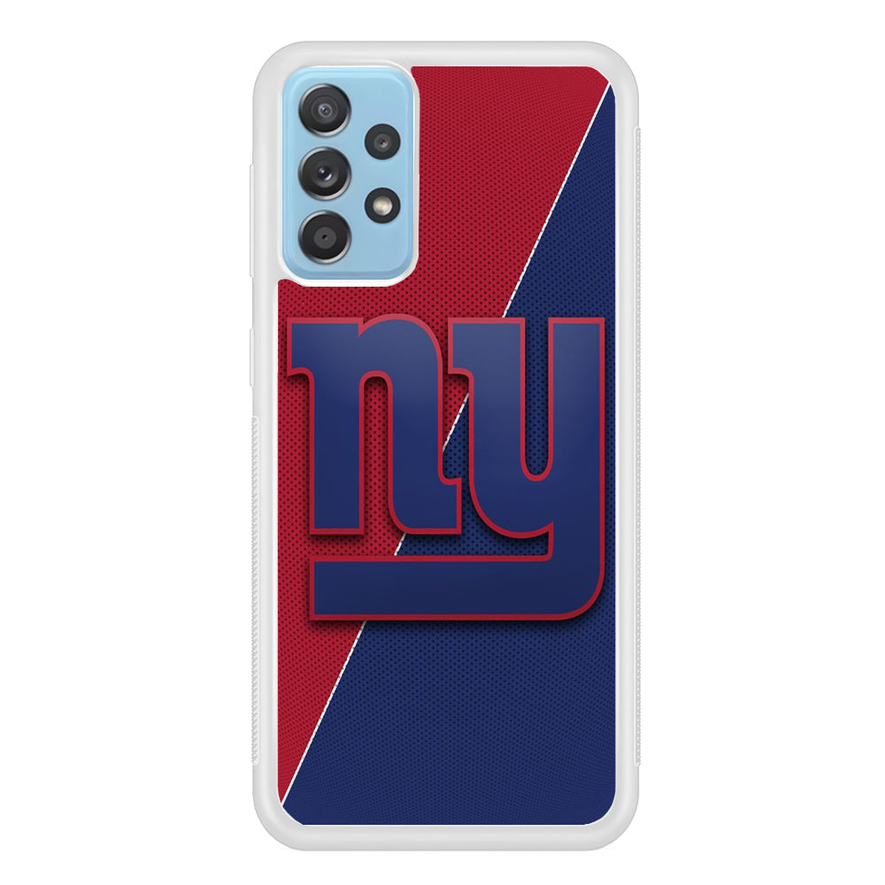 NFL New York Giants 001 Samsung Galaxy A72 Case-Phone Case-Rubber White (2D Case)-Altracase