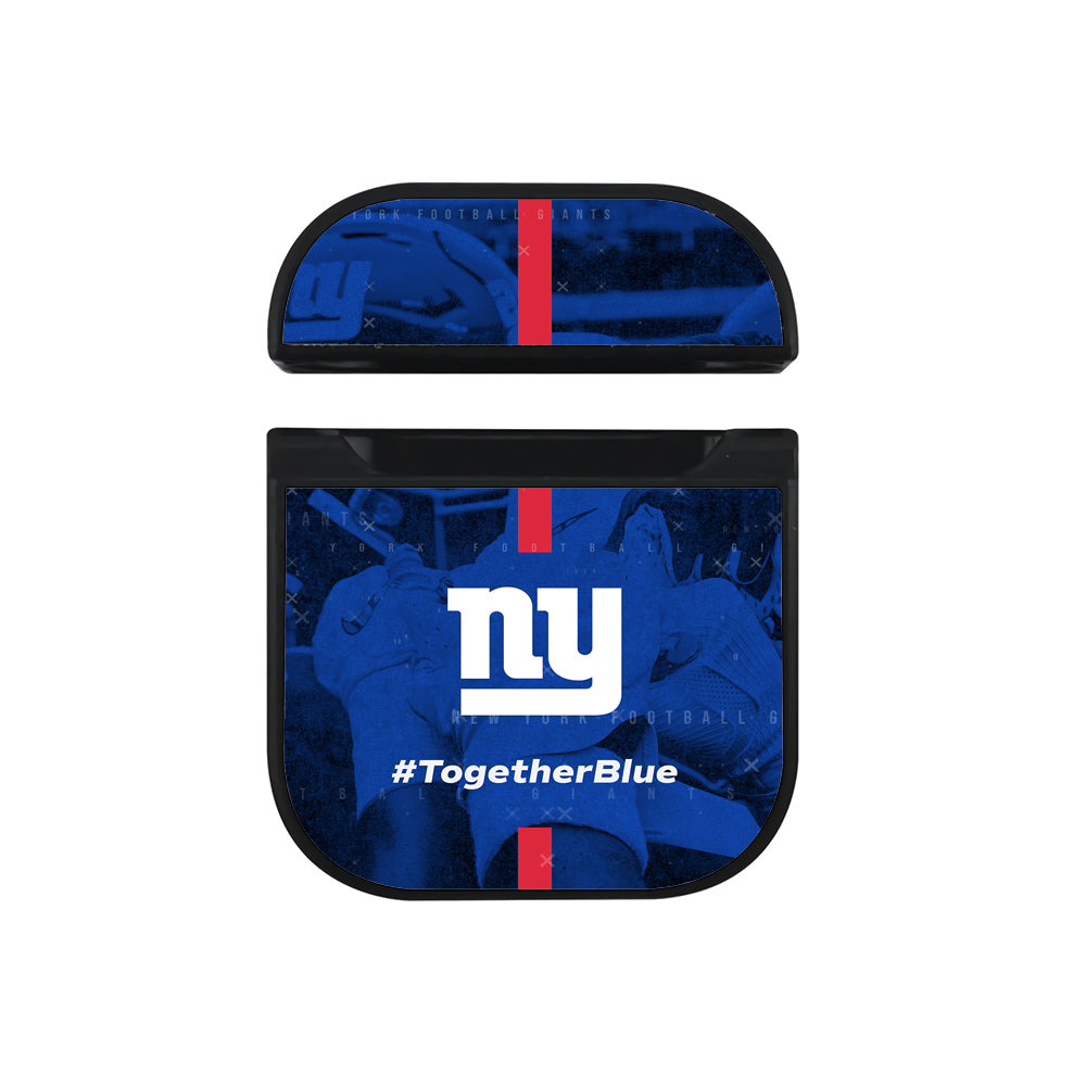 NFL New York Giants Blue Apple AirPods Case-AirPod Case-Black-Altracase