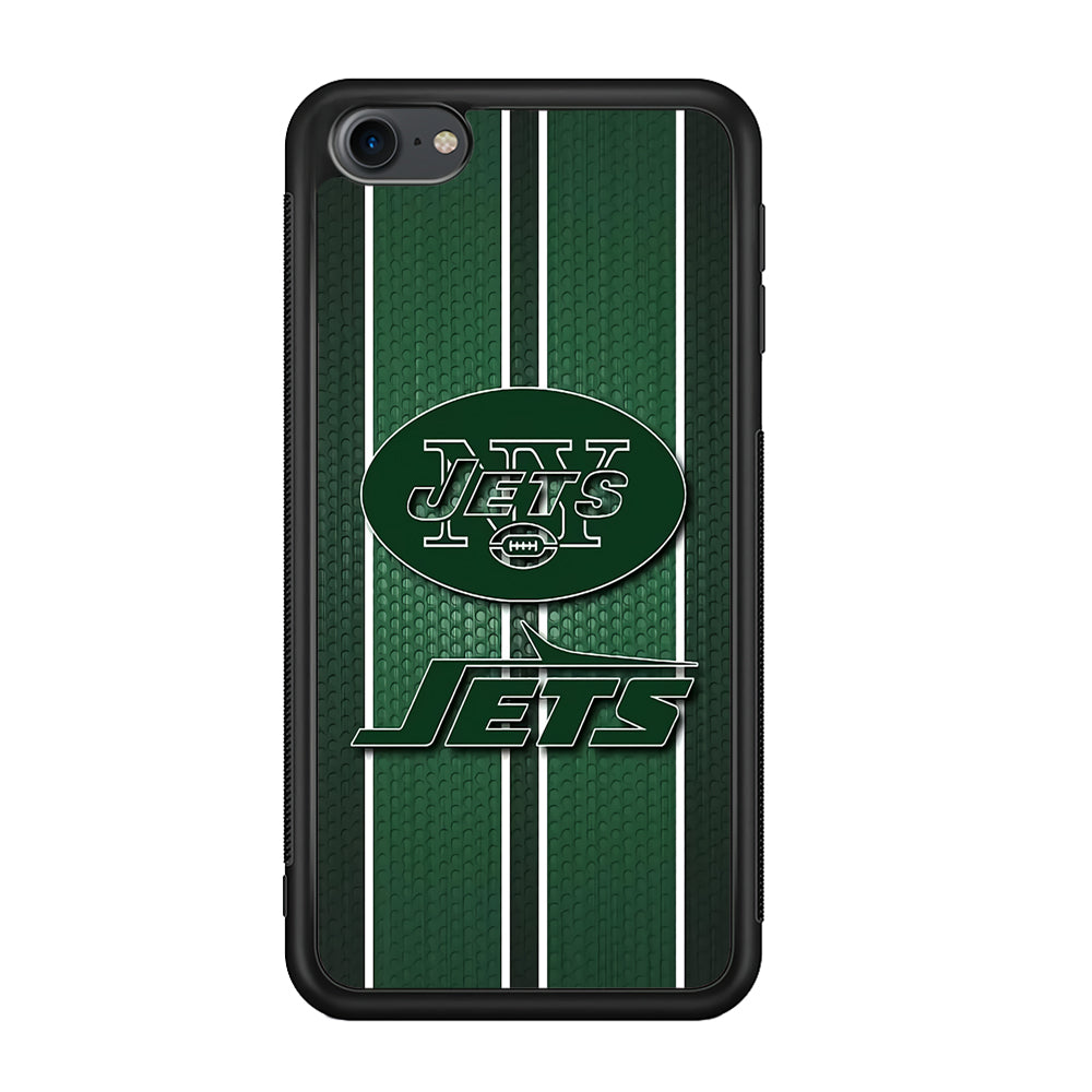 NFL New York Jets 001 iPod Touch 6 Case-Phone Case-Rubber White (2D Case)-Altracase