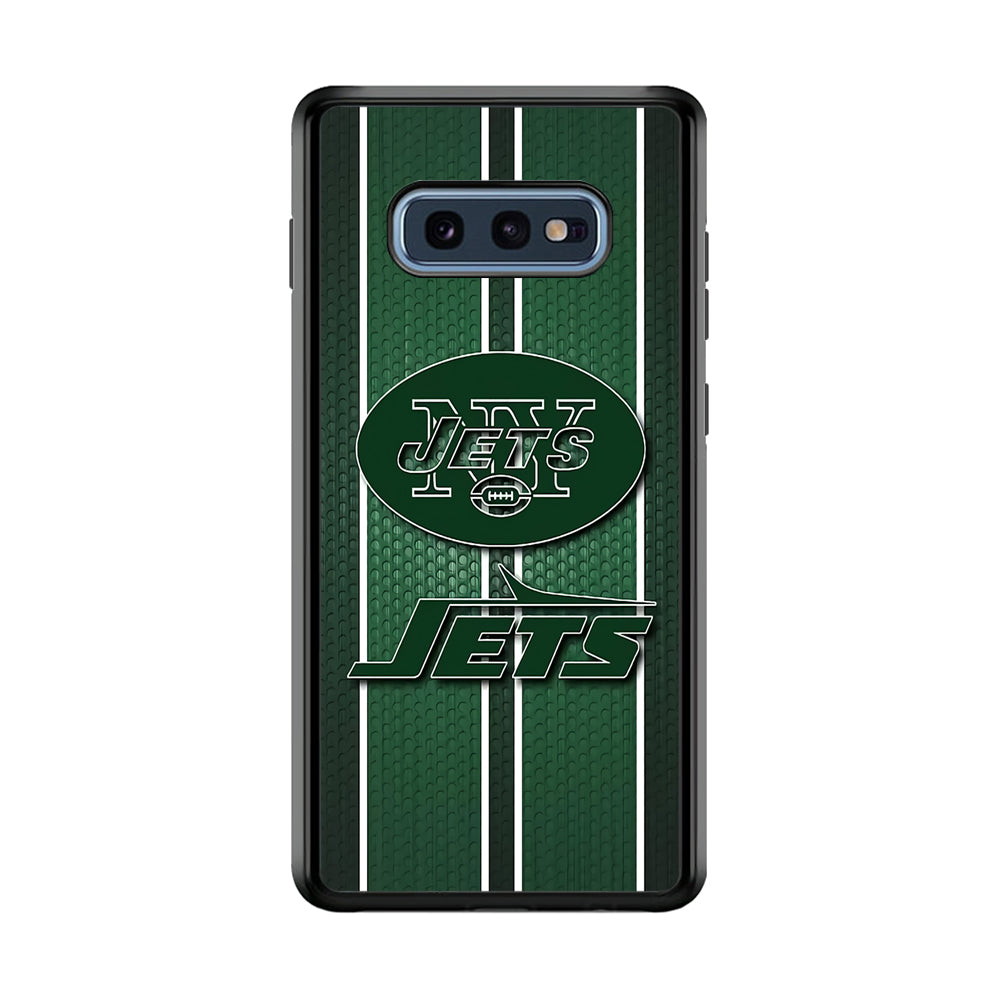 NFL New York Jets 001 Samsung Galaxy S10E Case-Phone Case-Rubber Black (2D Case)-Altracase