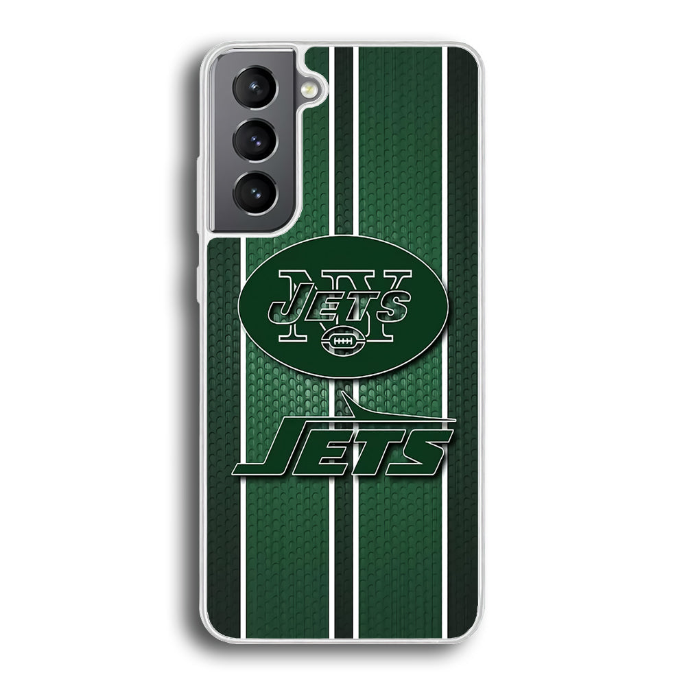 NFL New York Jets 001 Samsung Galaxy S23 Plus Case-Phone Case-Rubber White (2D Case)-Altracase