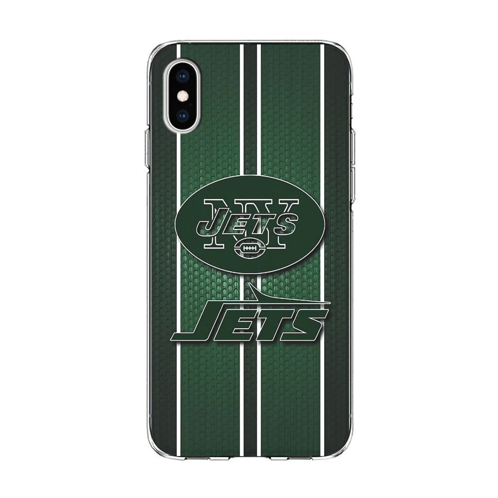 NFL New York Jets 001 iPhone Xs Case-Phone Case-Clear Soft Case-Altracase