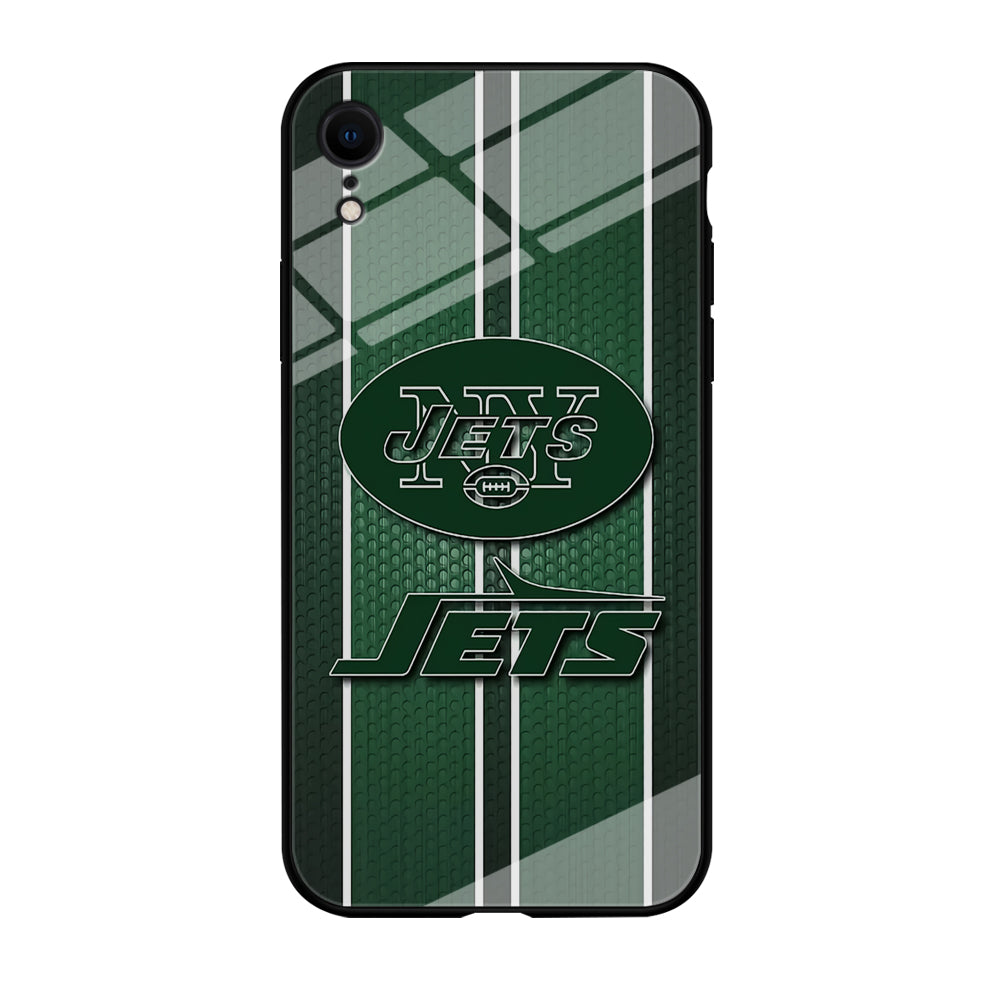 NFL New York Jets 001 iPhone XR Case-Phone Case-Tempered Glass Case-Altracase