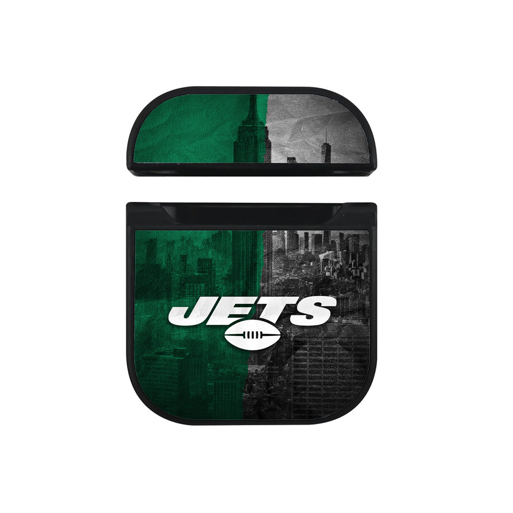 NFL New York Jets City Apple AirPods Case-AirPod Case-Black-Altracase