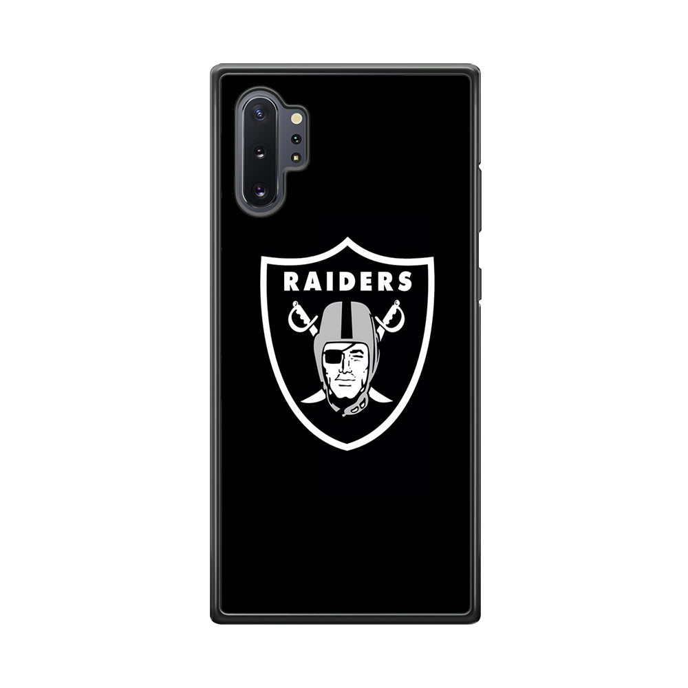 NFL Oakland Raiders 001 Samsung Galaxy Note 10 Plus Case-Phone Case-Rubber Black (2D Case)-Altracase