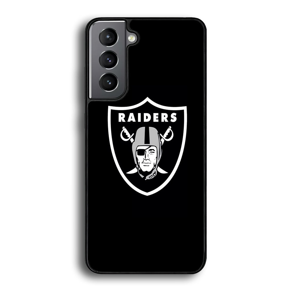 NFL Oakland Raiders 001 Samsung Galaxy S22 Case-Phone Case-Rubber Black (2D Case)-Altracase