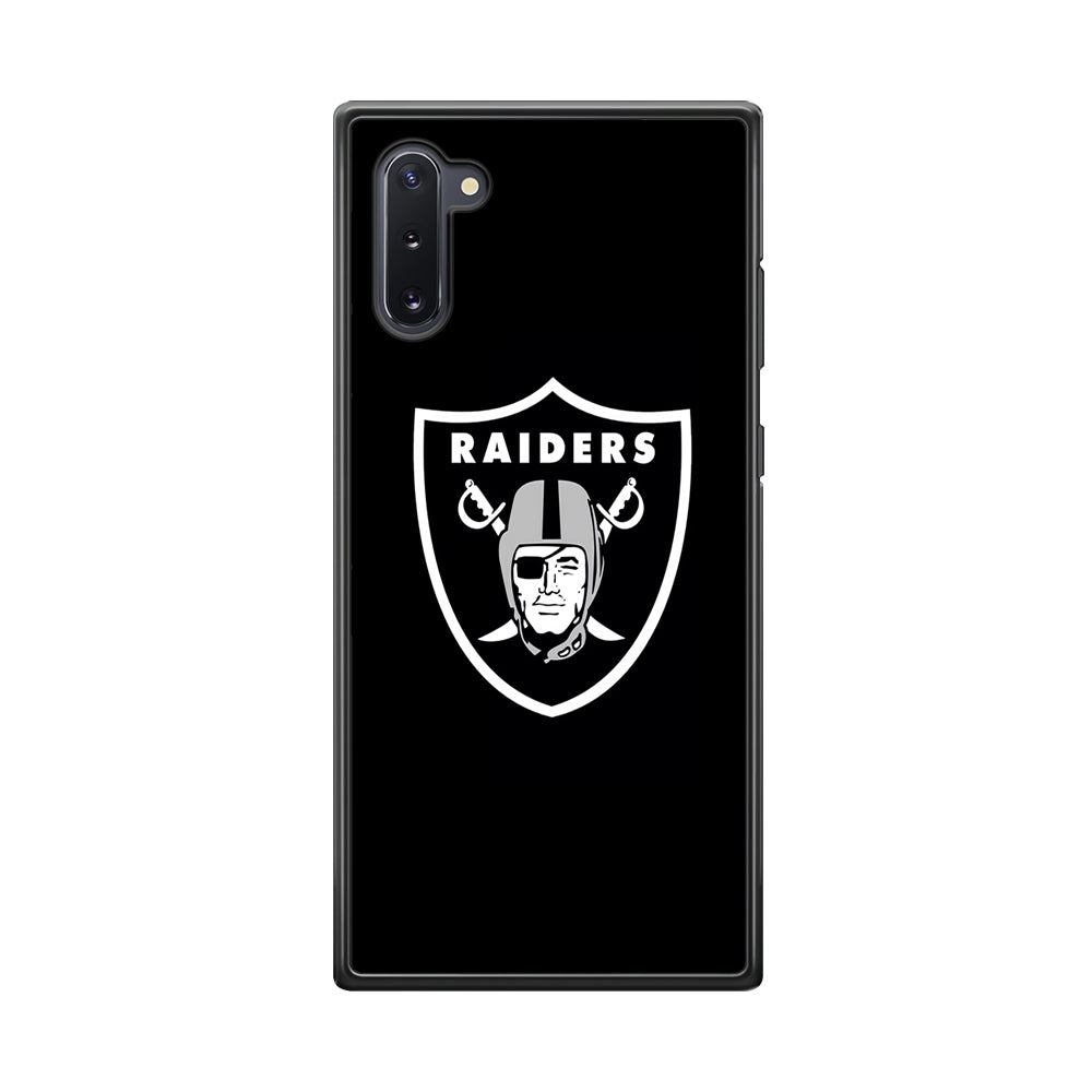 NFL Oakland Raiders 001 Samsung Galaxy Note 10 Case-Phone Case-Rubber Black (2D Case)-Altracase