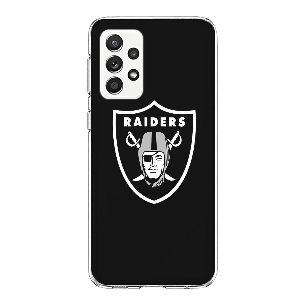 NFL Oakland Raiders 001 Samsung Galaxy A72 Case-Phone Case-Clear Soft Case-Altracase