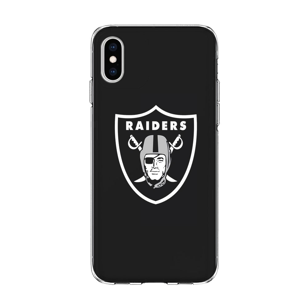 NFL Oakland Raiders 001 iPhone Xs Case-Phone Case-Clear Soft Case-Altracase