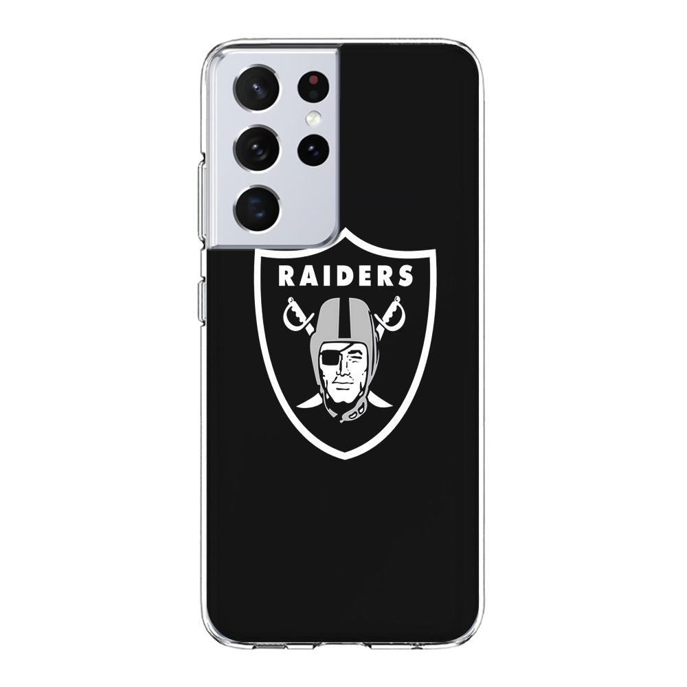 NFL Oakland Raiders 001 Samsung Galaxy S21 Ultra Case-Phone Case-Clear Soft Case-Altracase