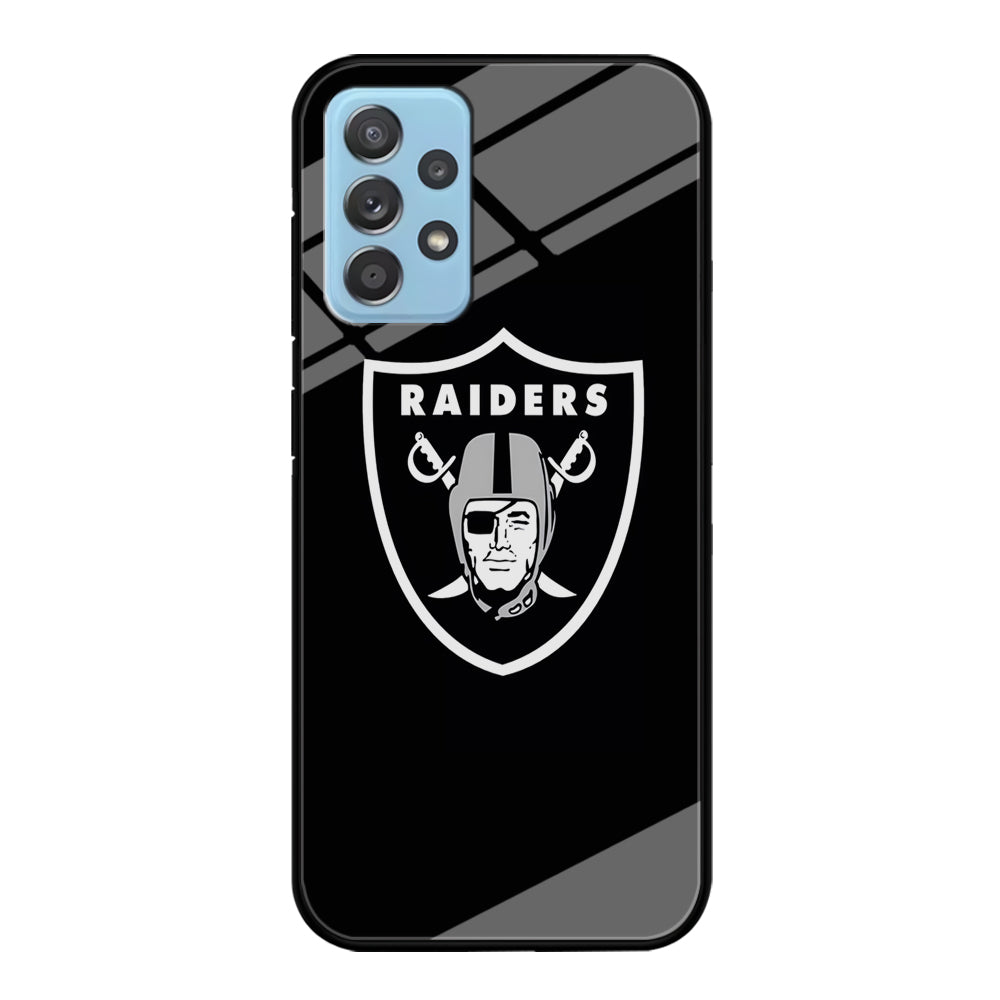 NFL Oakland Raiders 001 Samsung Galaxy A72 Case-Phone Case-Tempered Glass Case-Altracase