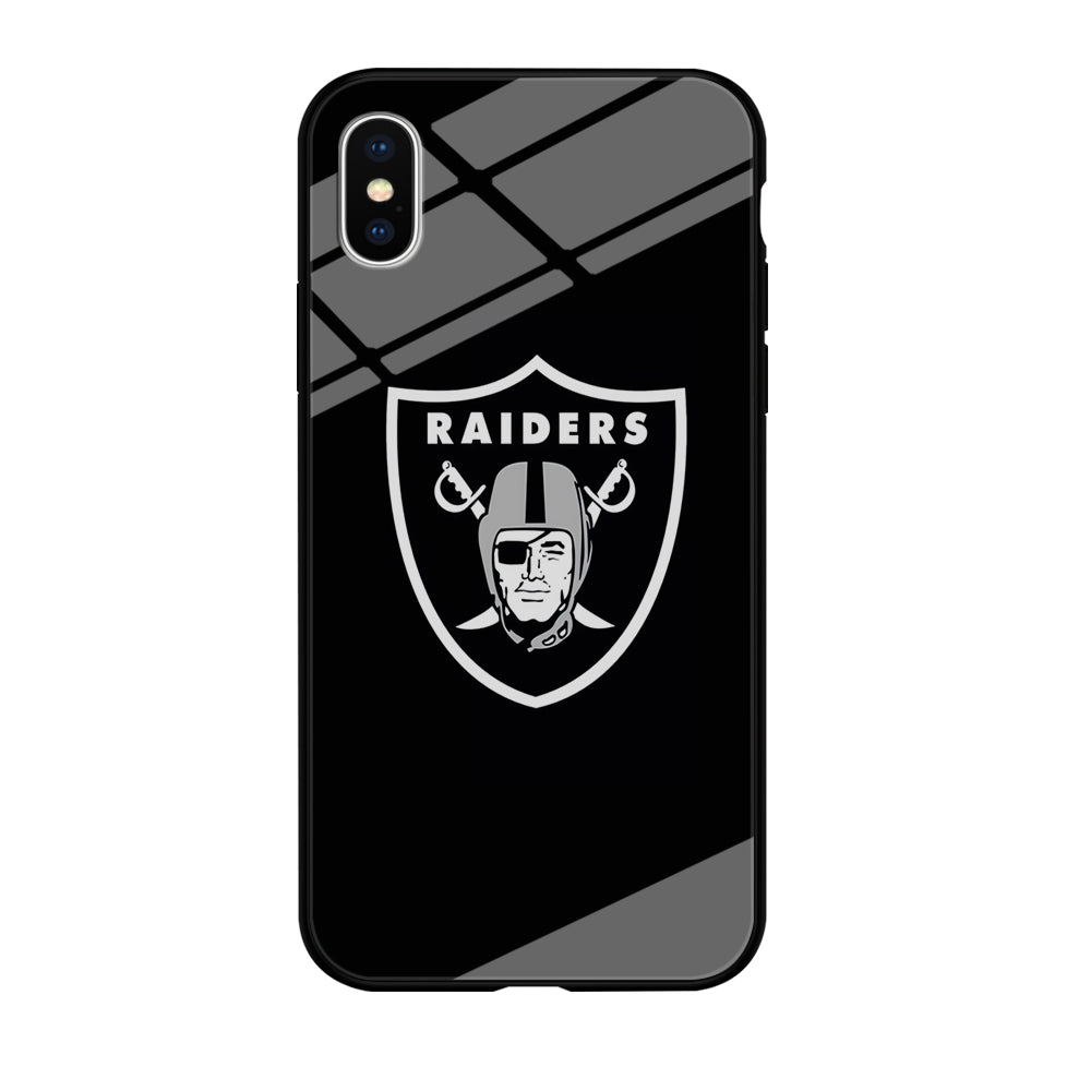 NFL Oakland Raiders 001 iPhone Xs Case-Phone Case-Tempered Glass Case-Altracase