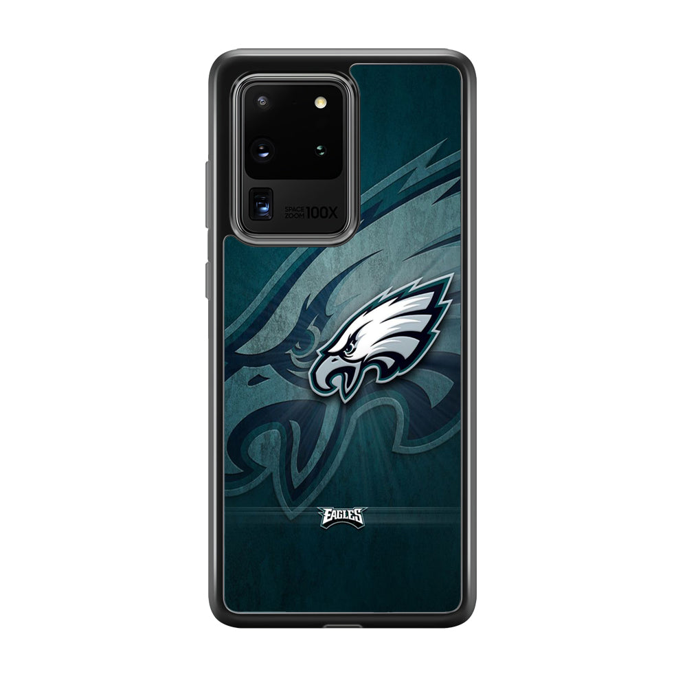 NFL Philadelphia Eagles 001 Samsung Galaxy S20 Ultra Case-Phone Case-Rubber Black (2D Case)-Altracase