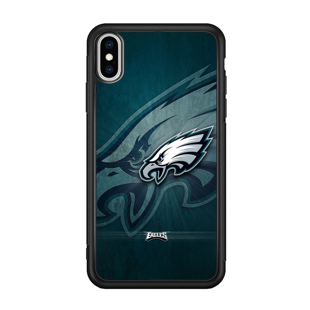 NFL Philadelphia Eagles 001 iPhone X Case-Phone Case-Rubber Black (2D Case)-Altracase